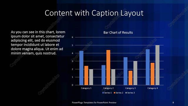 Content with Caption presentation slide layout