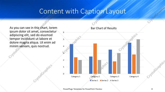 Content with Caption presentation slide layout