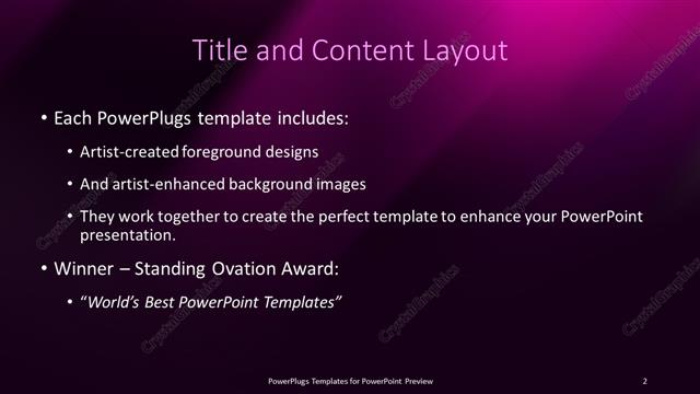 Title and Content presentation slide layout
