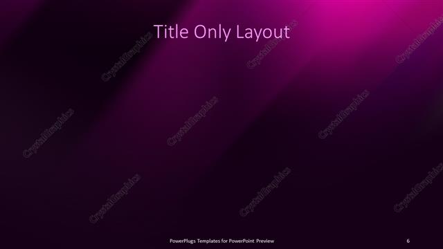 Title Only presentation slide layout