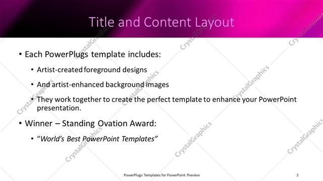 Title and Content presentation slide layout