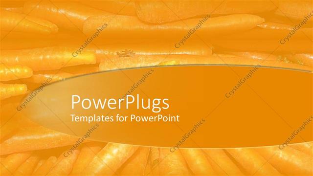  Presentation with faint - Plain clear yellow colored background theme with lots of faint carrots