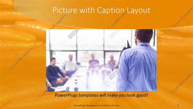 Picture with Caption presentation slide layout