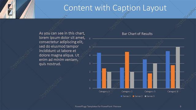 Content with Caption presentation slide layout