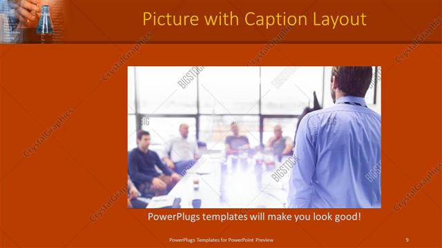 Picture with Caption presentation slide layout