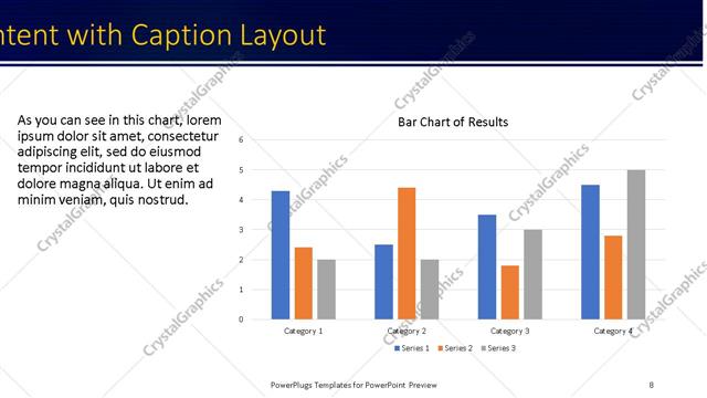 Content with Caption presentation slide layout