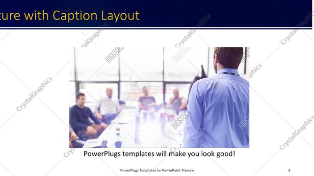 Picture with Caption presentation slide layout