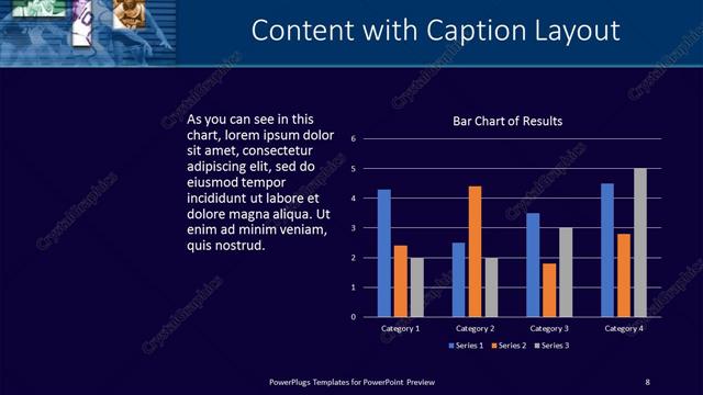 Content with Caption presentation slide layout