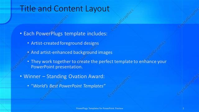 Title and Content presentation slide layout