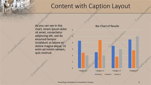 Content with Caption presentation slide layout
