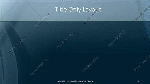 Title Only presentation slide layout