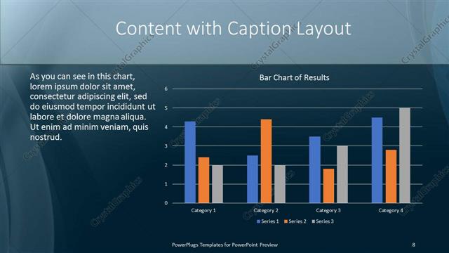 Content with Caption presentation slide layout