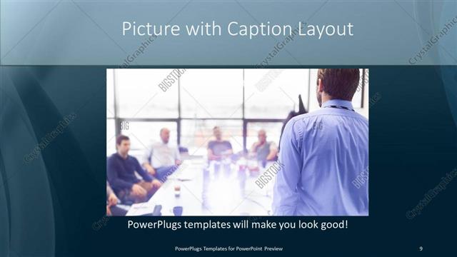 Picture with Caption presentation slide layout