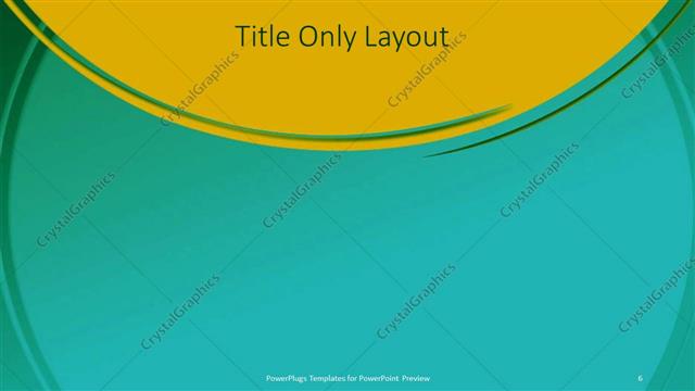 Title Only presentation slide layout