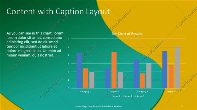 Content with Caption presentation slide layout