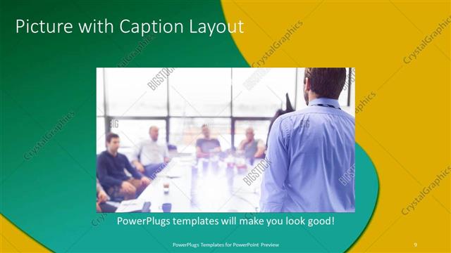 Picture with Caption presentation slide layout