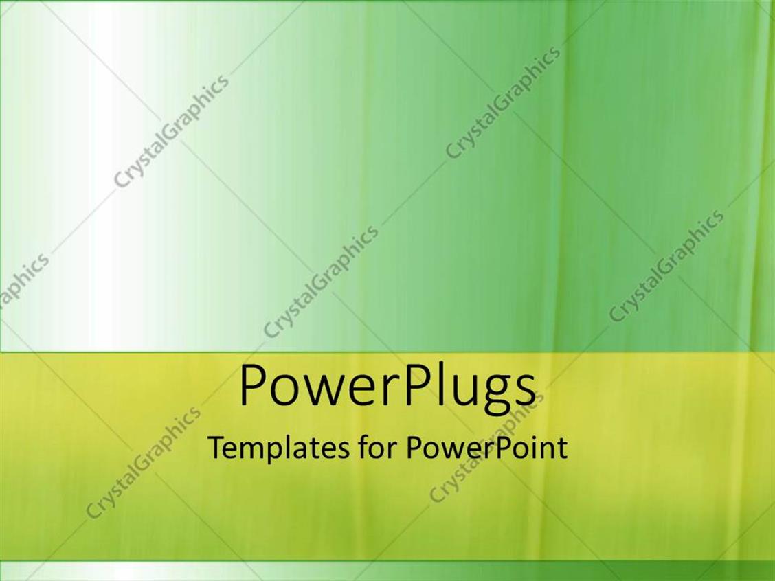 PowerPoint Template: a plain green colored background with a light