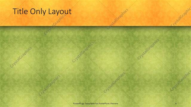 Title Only presentation slide layout