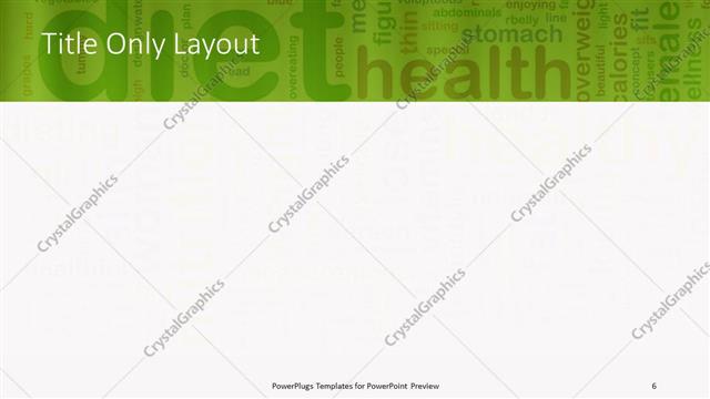 Title Only presentation slide layout