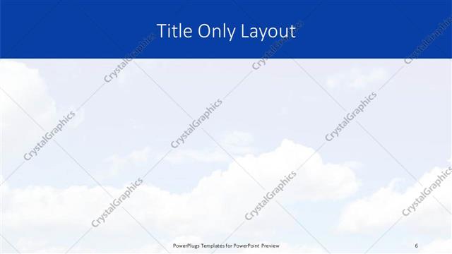 Title Only presentation slide layout