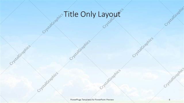 Title Only presentation slide layout