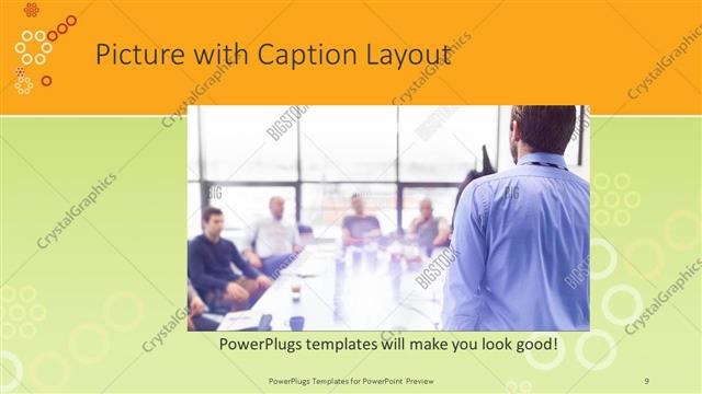 Picture with Caption presentation slide layout