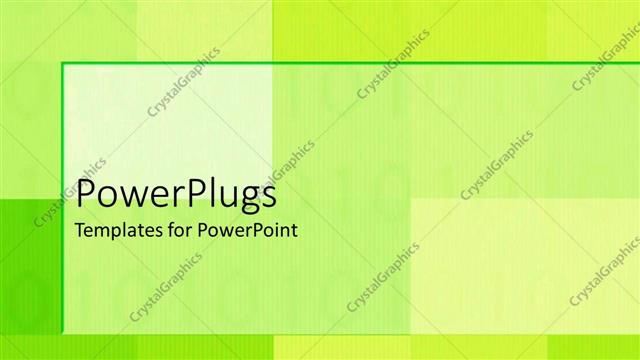  Presentation with green abstract - Plain green and white surface with cubes and stripes