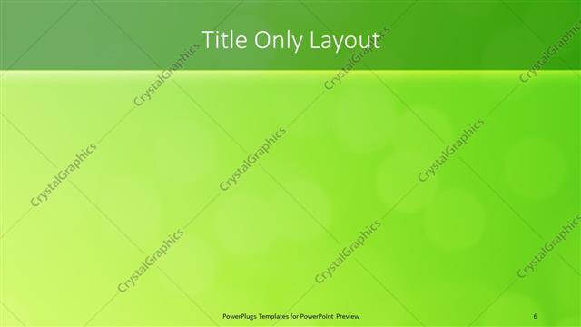 Title Only presentation slide layout