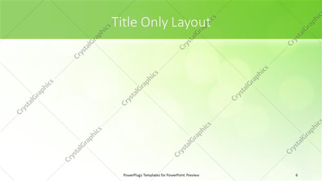 Title Only presentation slide layout