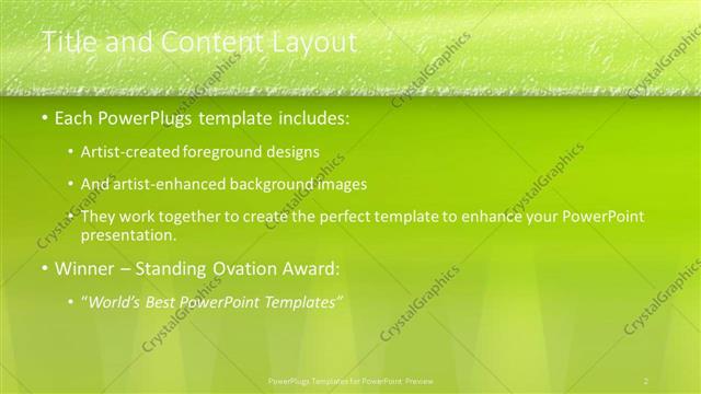 Title and Content presentation slide layout