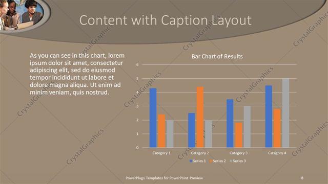 Content with Caption presentation slide layout