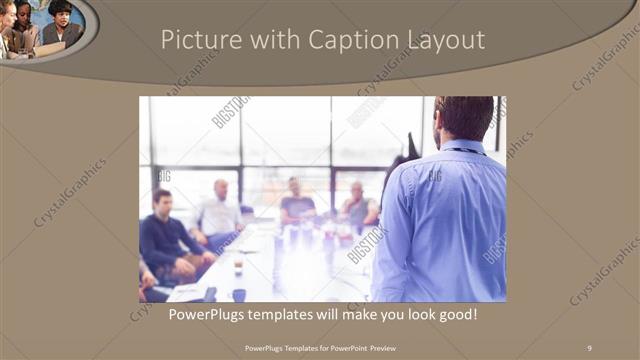 Picture with Caption presentation slide layout