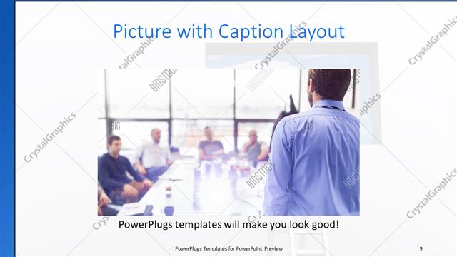 Picture with Caption presentation slide layout