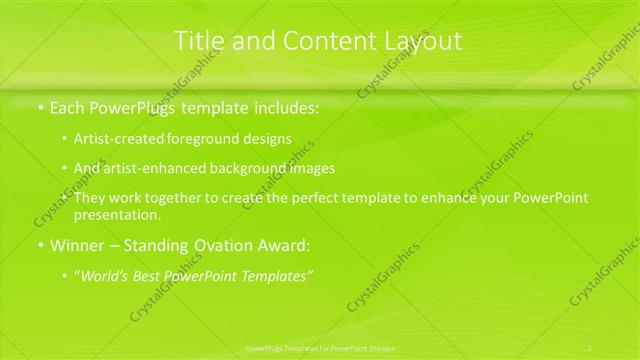 Title and Content presentation slide layout