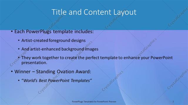 Title and Content presentation slide layout