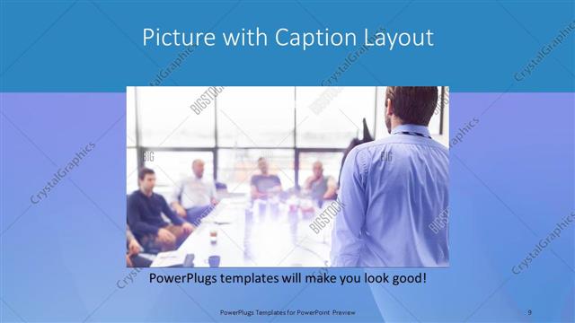 Picture with Caption presentation slide layout