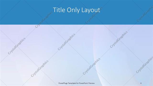 Title Only presentation slide layout