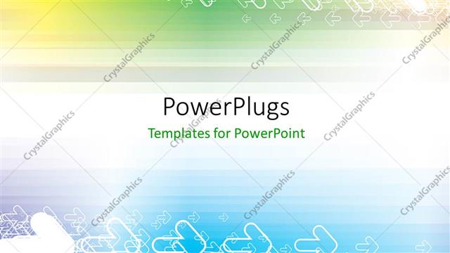  Presentation with plain - A plain multi colored background with lots of transparent arrows