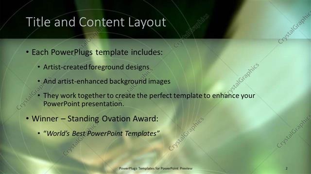 Title and Content presentation slide layout
