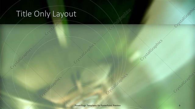 Title Only presentation slide layout