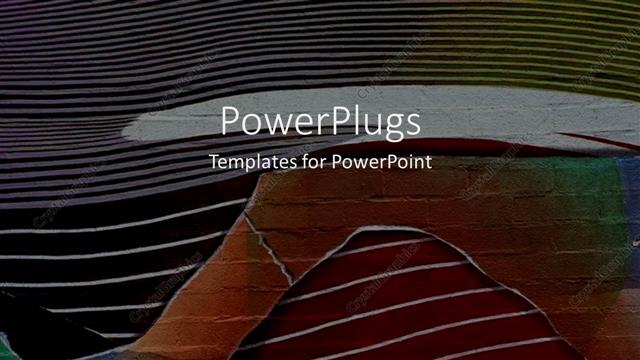  Presentation with tile - A plain multi colored background surface tile with some images