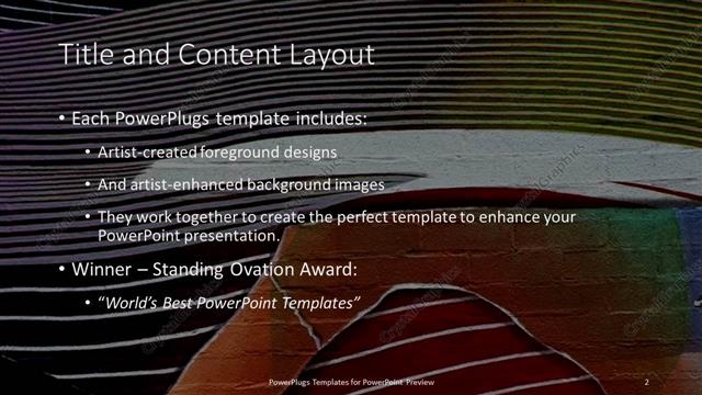 Title and Content presentation slide layout