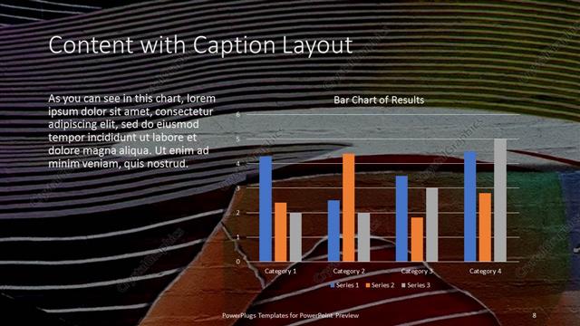 Content with Caption presentation slide layout