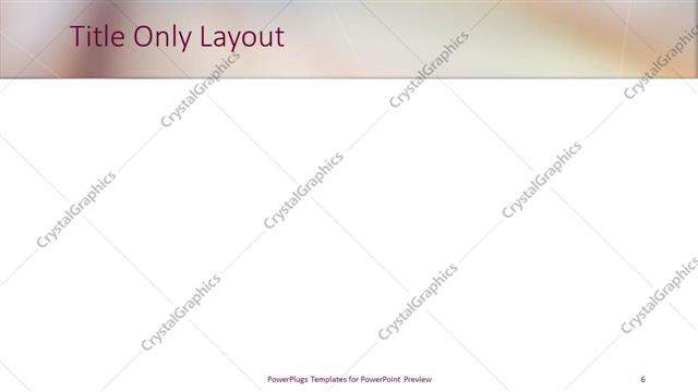 Title Only presentation slide layout