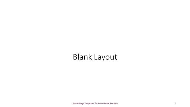 Blank presentation slide layout