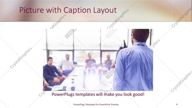Picture with Caption presentation slide layout