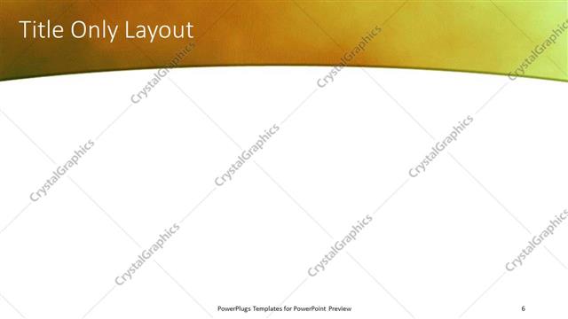 Title Only presentation slide layout