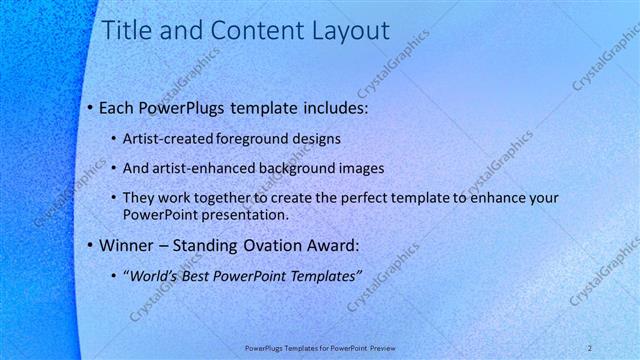 Title and Content presentation slide layout