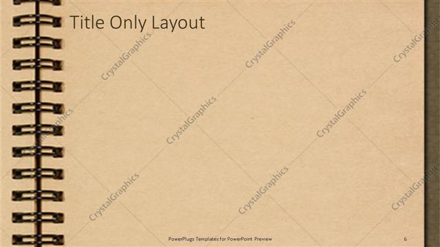 Title Only presentation slide layout