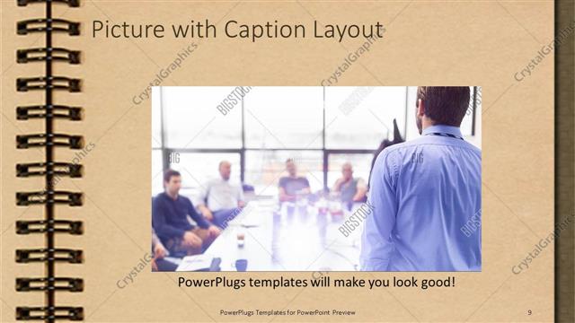 Picture with Caption presentation slide layout